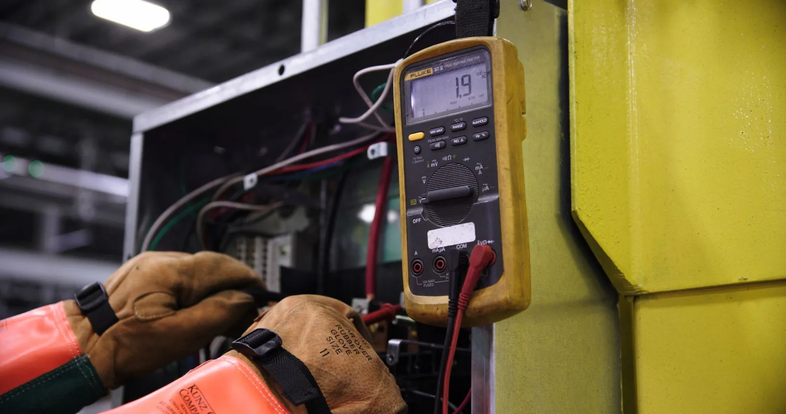 An electrician at work; trades workers were invited in Canada's 1 October 2026 Express Entry round